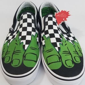 Vans Marvel HULK Checkerboard Slip On MEN'S Shoes